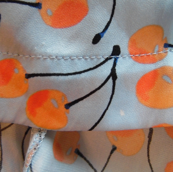 Free People Blue and Orange Blouse - Picture 2 of 12